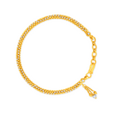 22K Gold Two Tone Bracelet